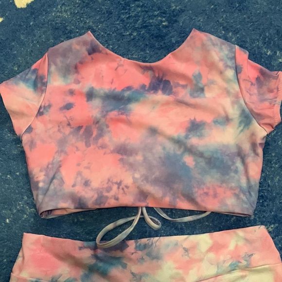 ⭐️Zaful 2-piece Swimming Suit Short Sleeve Tops+High Waist Bottom⭐️ - Picture 7 of 8